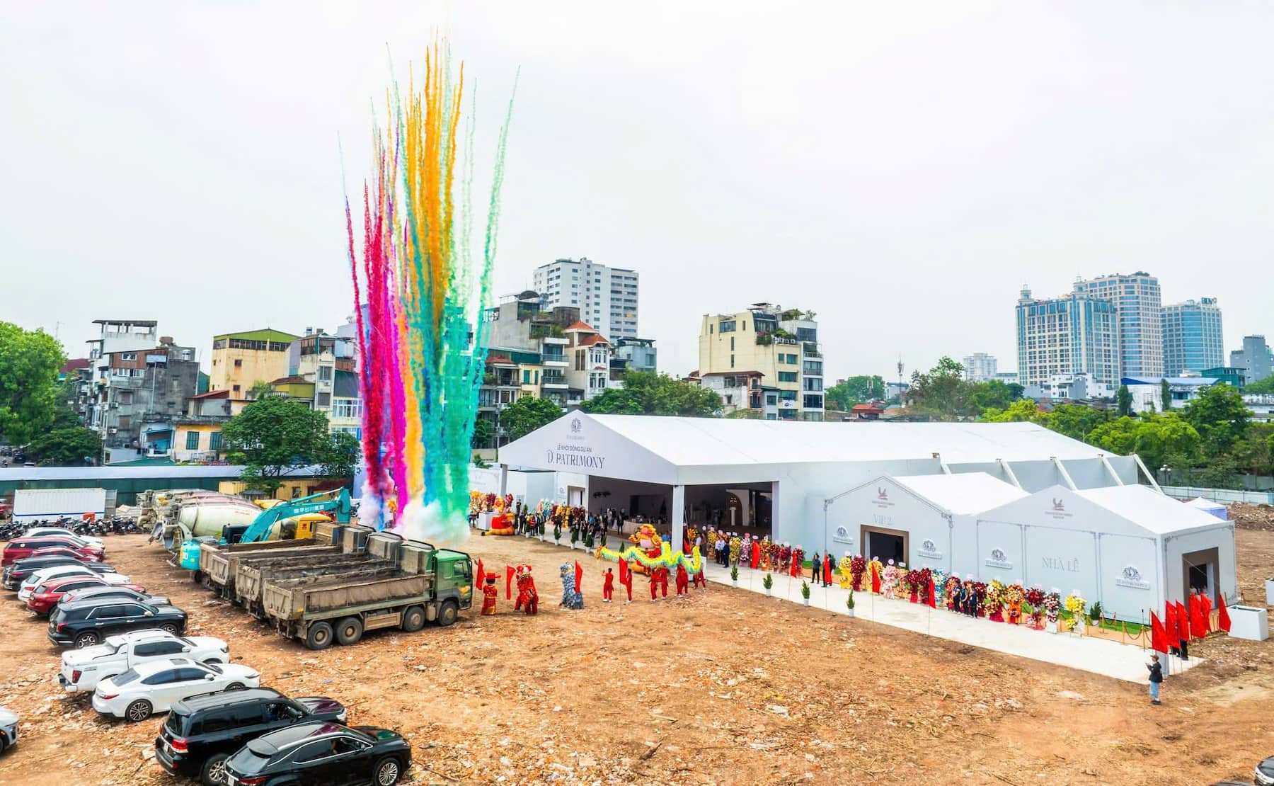 Tiến độ dự án D’ Patrimony tại 94 Lò Đúc