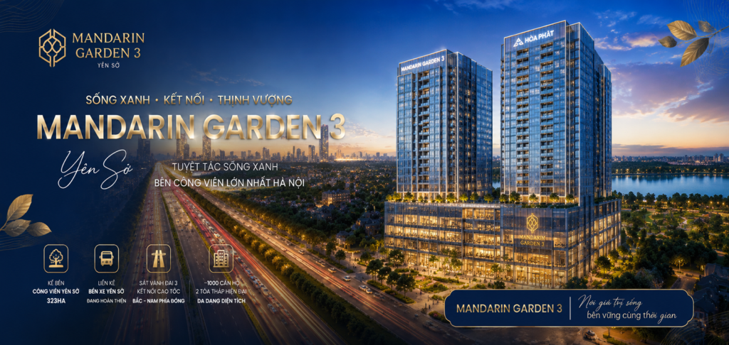 Giá bán Mandarin Garden 3 Yên Sở