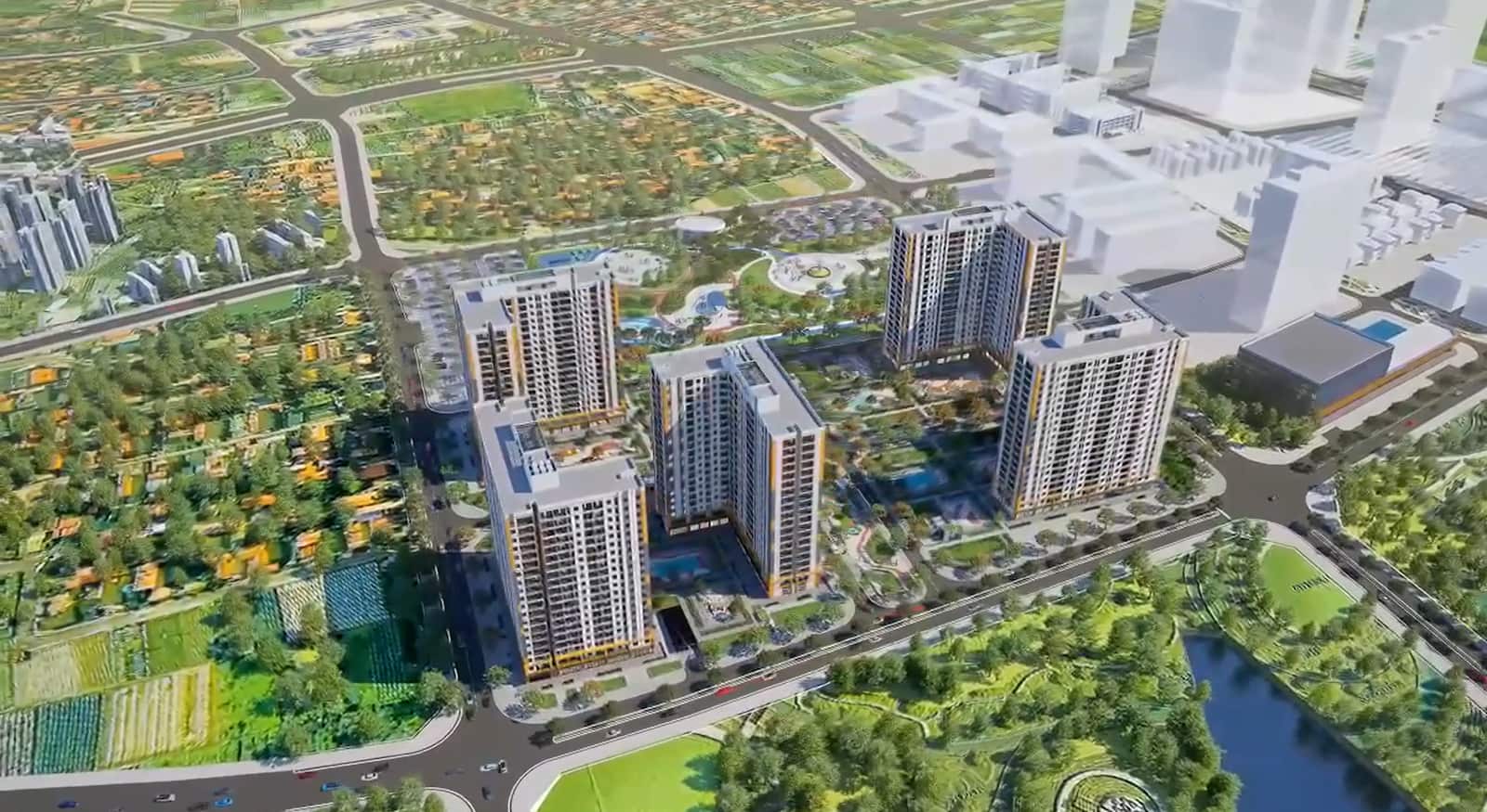 Phối cảnh Nhà ở xã hội Evergreen Premium