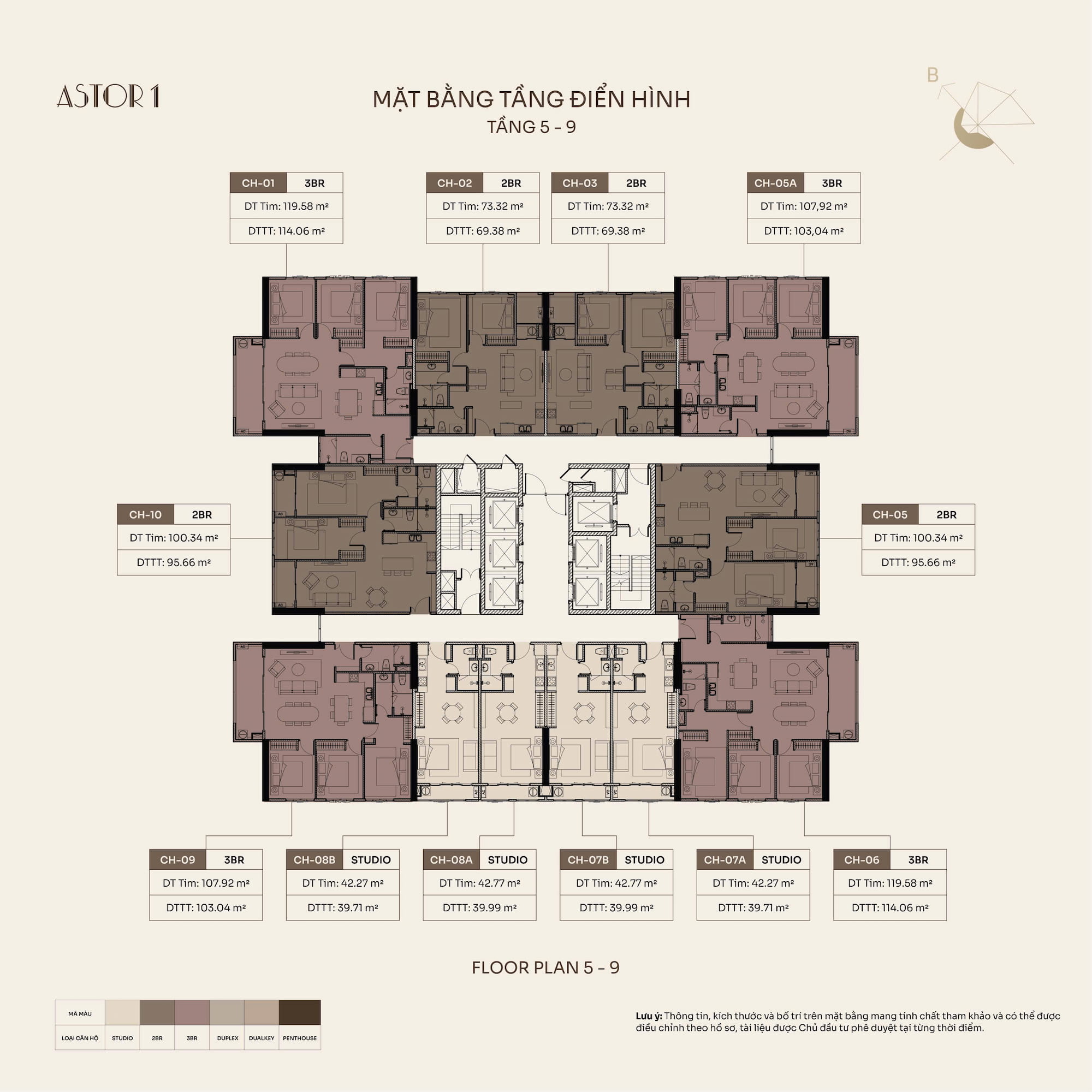 Mặt bằng dự án Astor 1