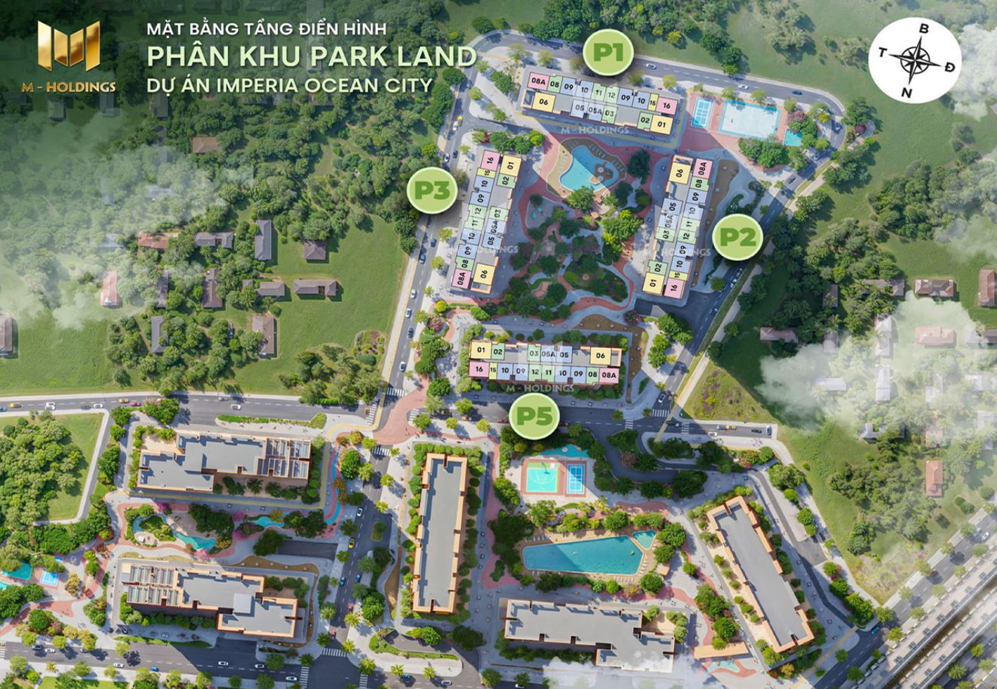 MỞ BÁN 9 tòa căn hộ tại phân khu The Parkland