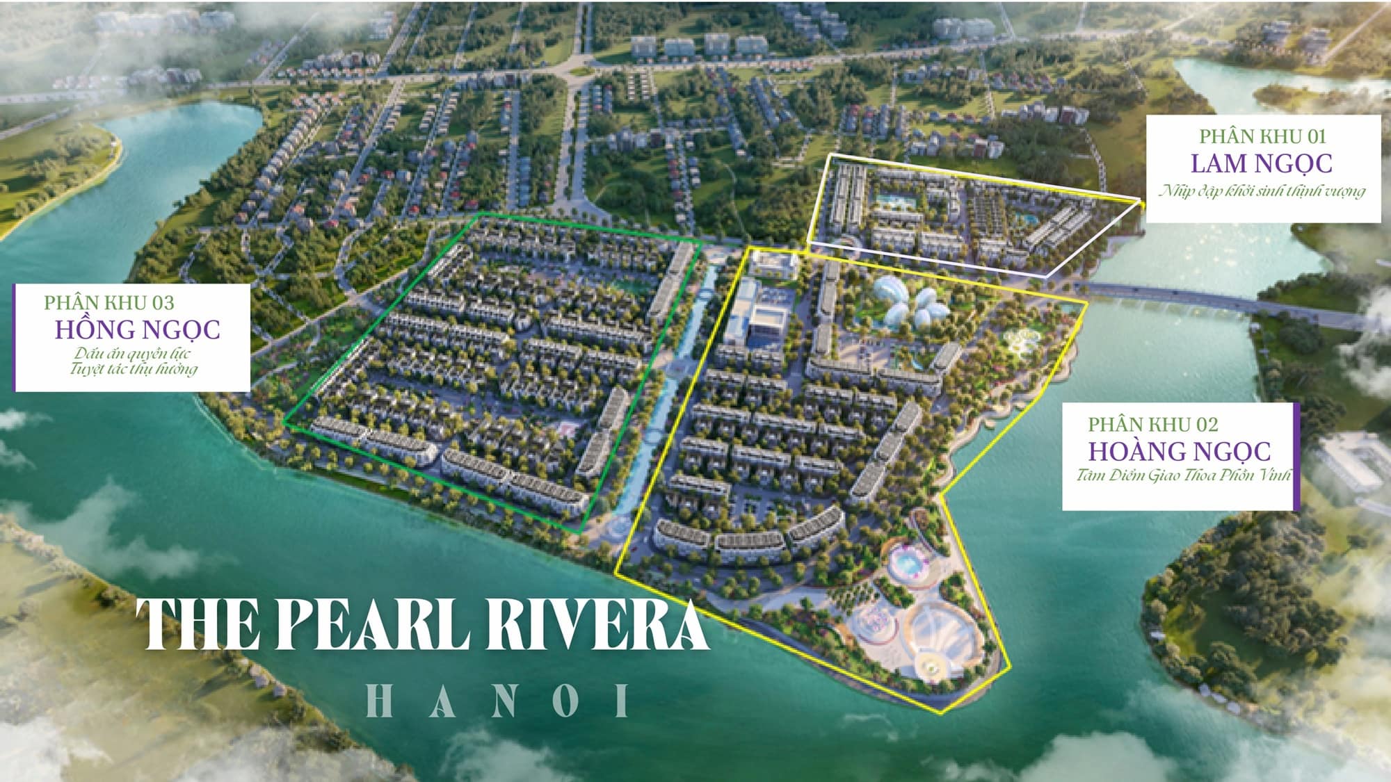 Tổng thể Mặt Bằng dự án Pearl Rivera