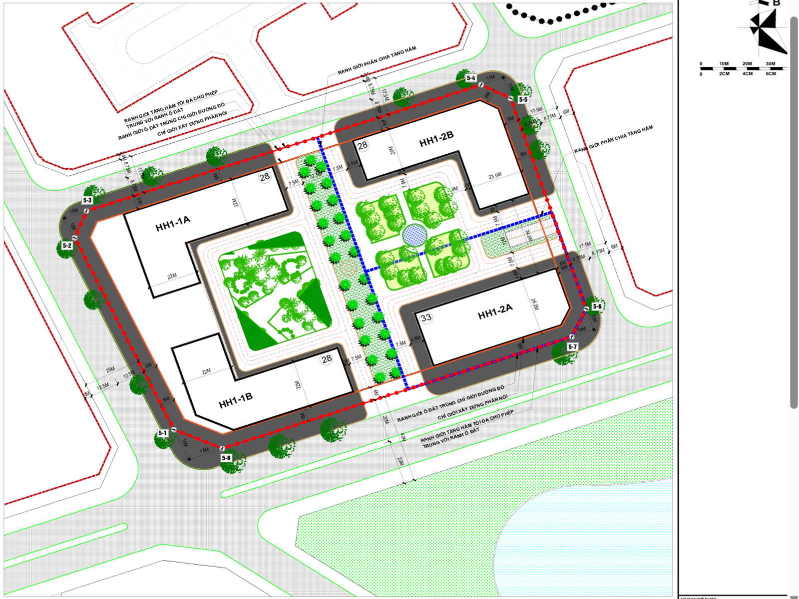 Mặt bằng Chung cư The Magnolia 